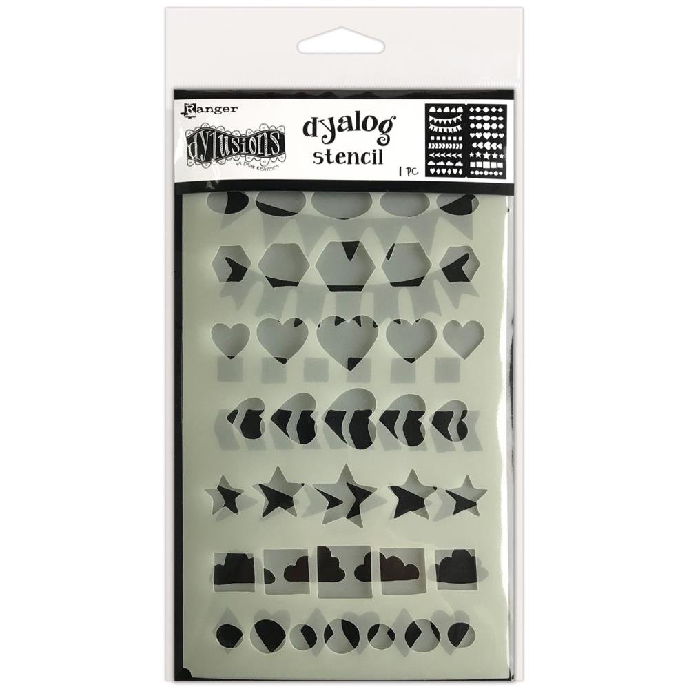 Dyan Reaveley's Dylusions Dyalog Stencil - Border It Again - Crafty Divas