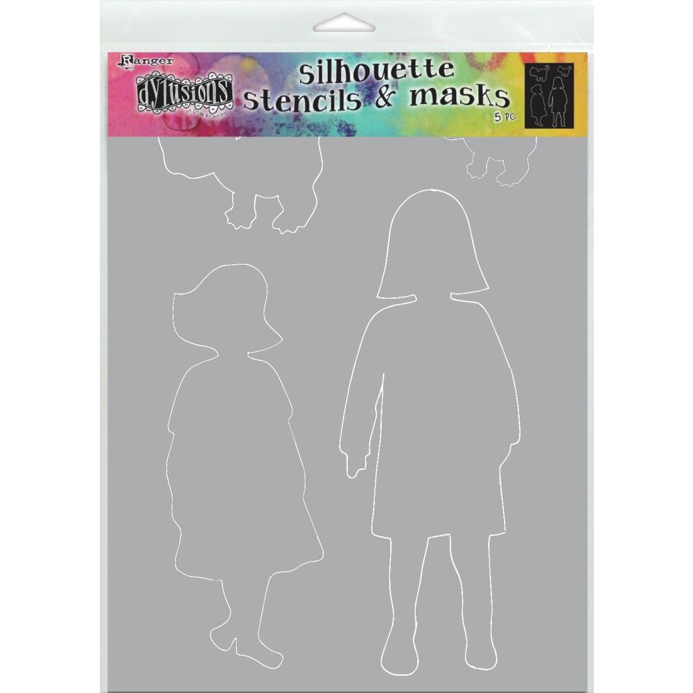 Dyan Reaveley's Dylusions Stencils 9 x 12 - Edith - Crafty Divas