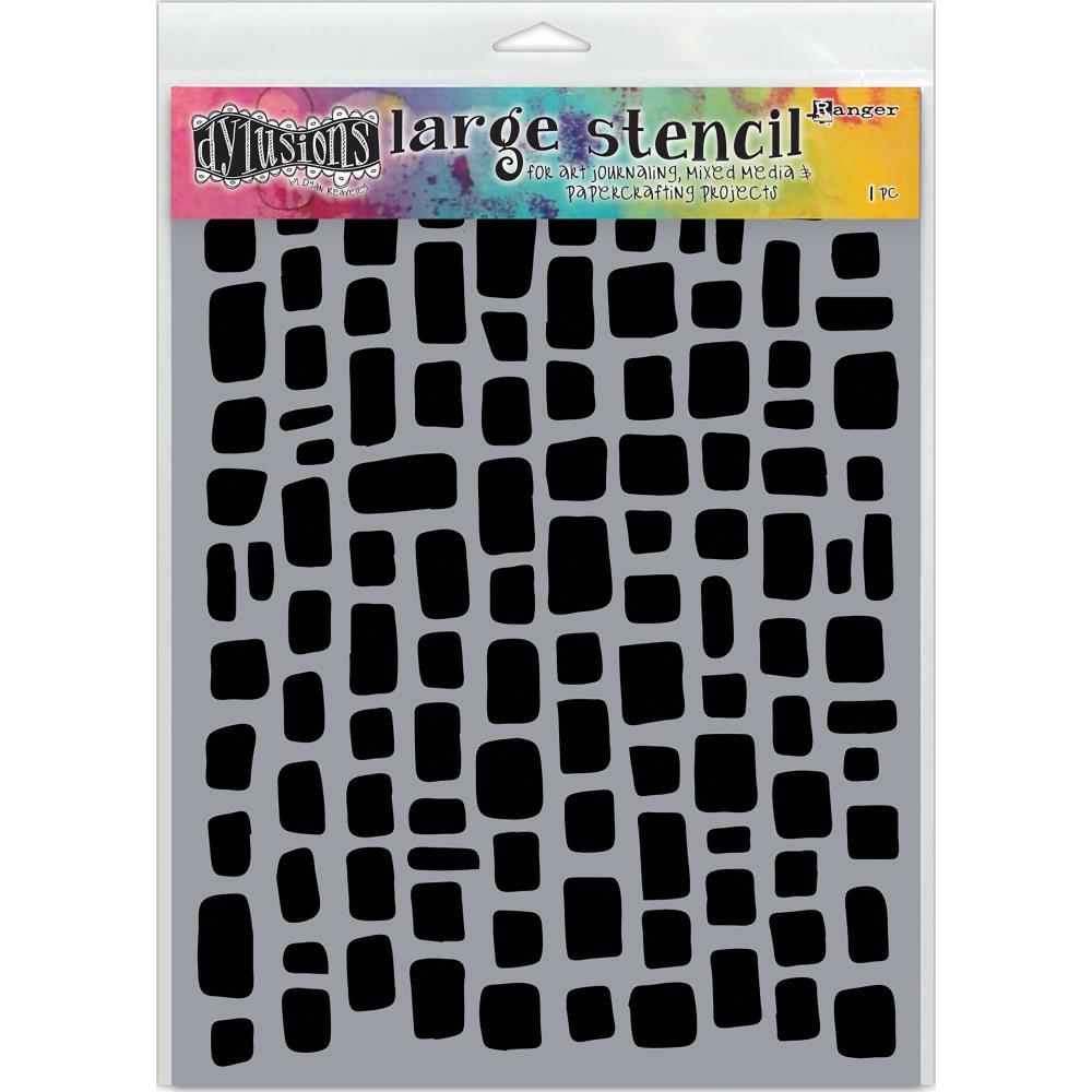 Dyan Reaveley's Dylusions Stencils 9 x 12- Sugar Lumps - Crafty Divas