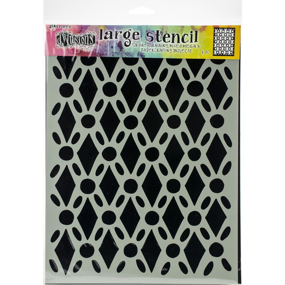 Dyan Reaveley's Dylusions Stencils 9x12 - Fancy Floor - Crafty Divas