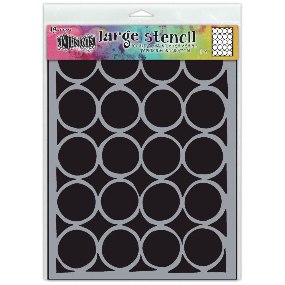 Dyan Reaveley's Dylusions - Stencils 9x12 - Martha's Most Massive Mat - Crafty Divas