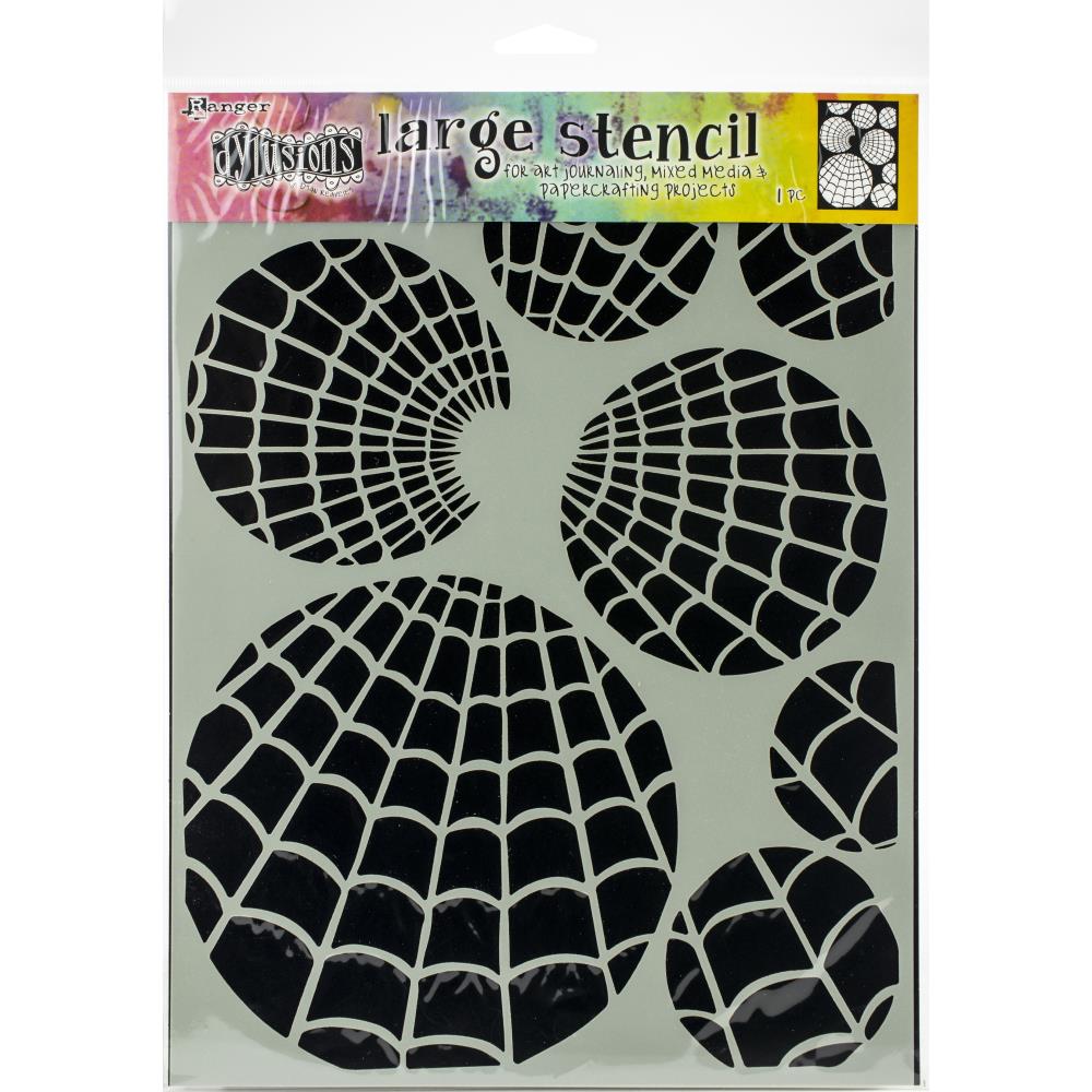 Dyan Reaveley's Dylusions Stencils 9x12 - Oti's Orbs - Crafty Divas