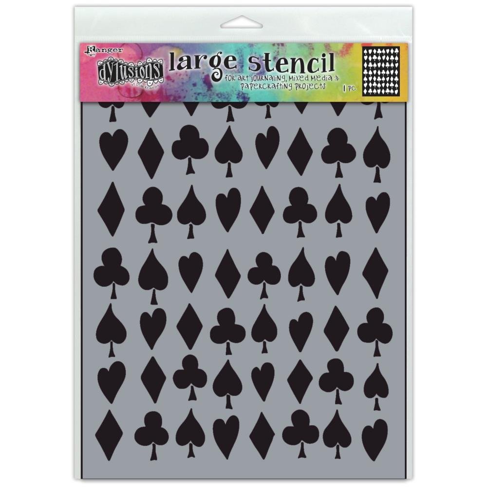 Dyan Reaveley's Dylusions - Stencils 9x12 - Suits You Sir - Crafty Divas