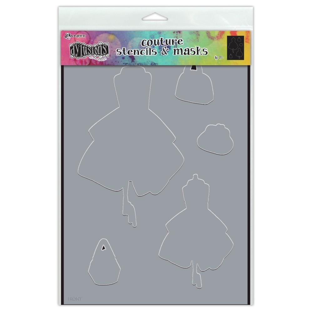 Dylusions Couture Stencil & Mask - Ladies Who Lunch - Crafty Divas