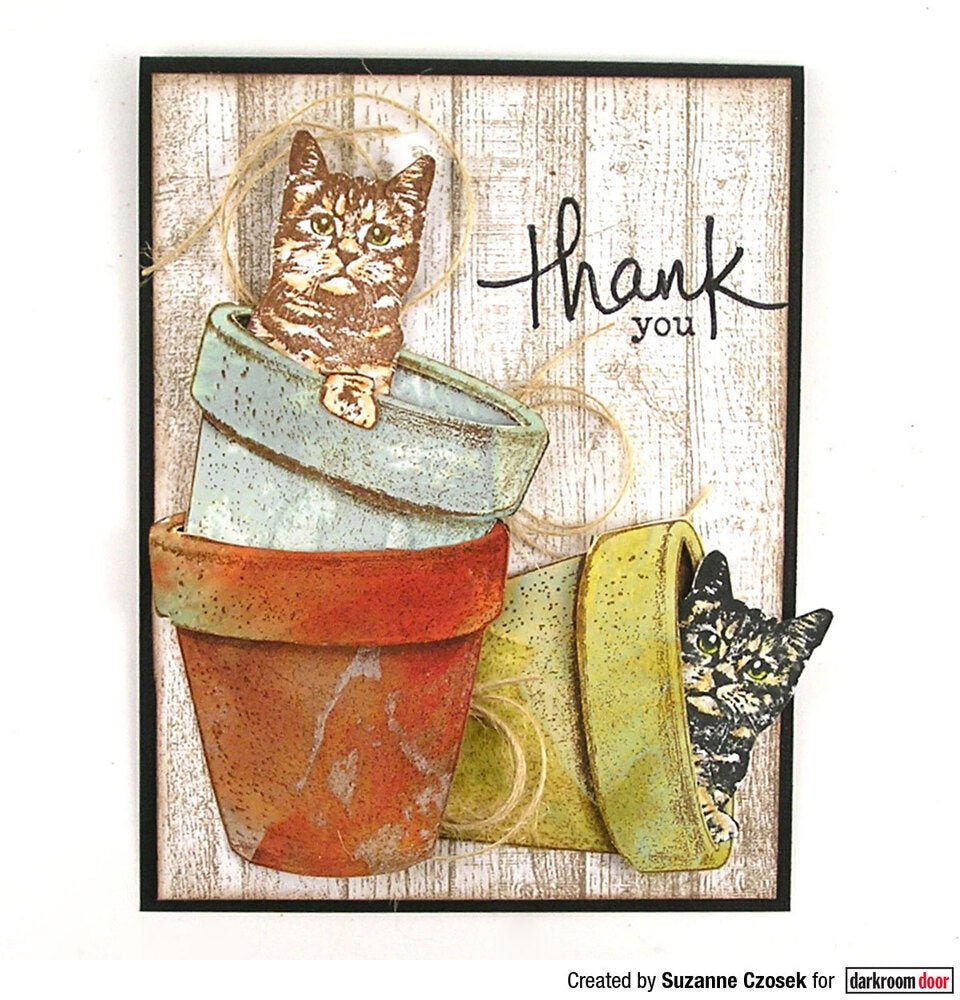 Eclectic Stamp - Terracotta Pot - Crafty Divas