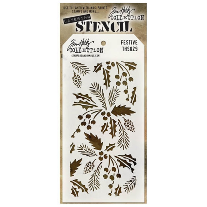 Tim Holtz - Layering Stencil - Festive