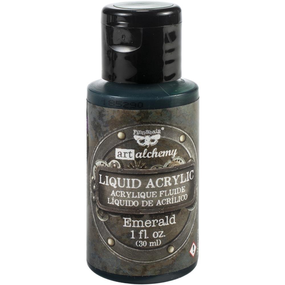 Finnabair Art Alchemy Acrylic Paint 30ml - Emerald - Crafty Divas