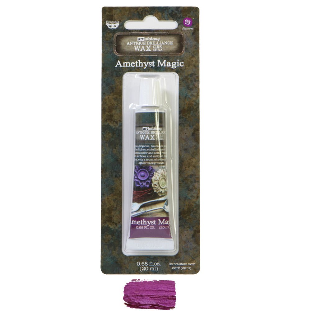 Finnabair Art Alchemy Antique Brilliance Wax - Amethyst Magic - Crafty Divas