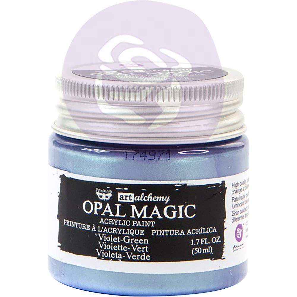 Finnabair Art Alchemy Opal Magic Acrylic Paint - Violet/Green - Crafty Divas