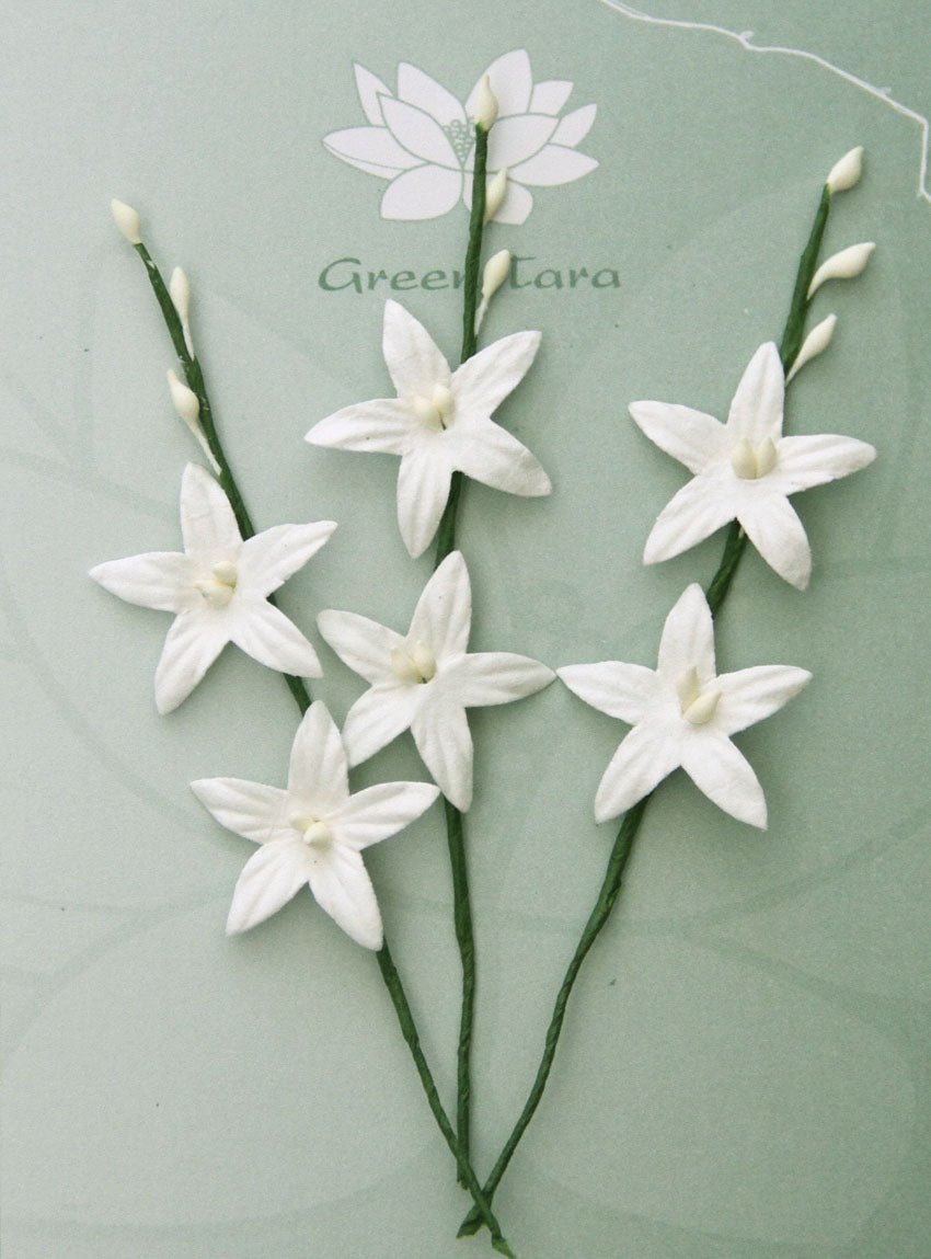 Flower Sprays with Buds - White - Crafty Divas