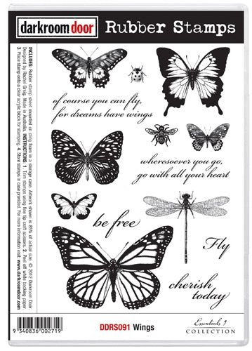 Wings - Rubber stamp