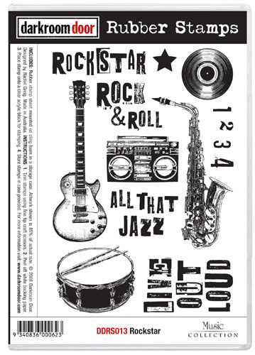 Rubber Stamp Set - Rockstar