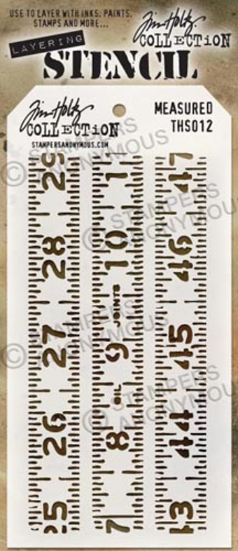 Tim Holtz - Layering Stencil - Measured