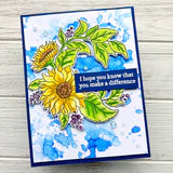 Pinkfresh Studio Clear Stamp Set - Sunflowers
