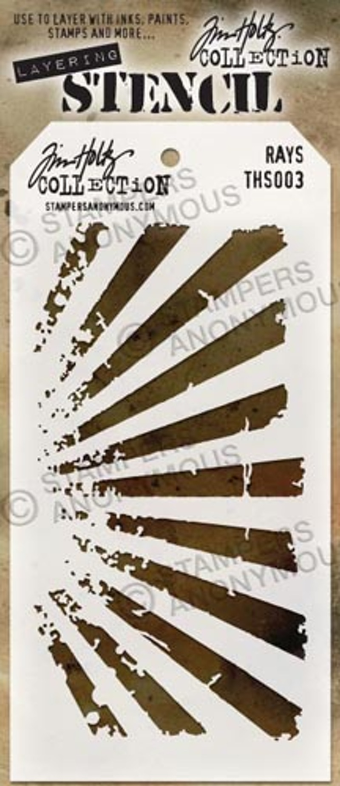 Tim Holtz - Layering Stencil - Rays