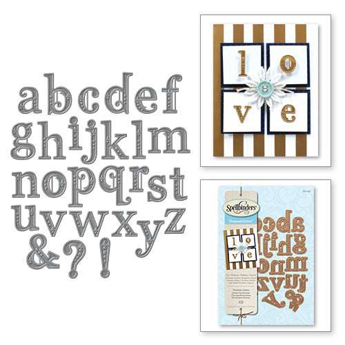 Spellbinders- Shapeabilities Simply Said Victorian Letters Etched Dies- S6-036