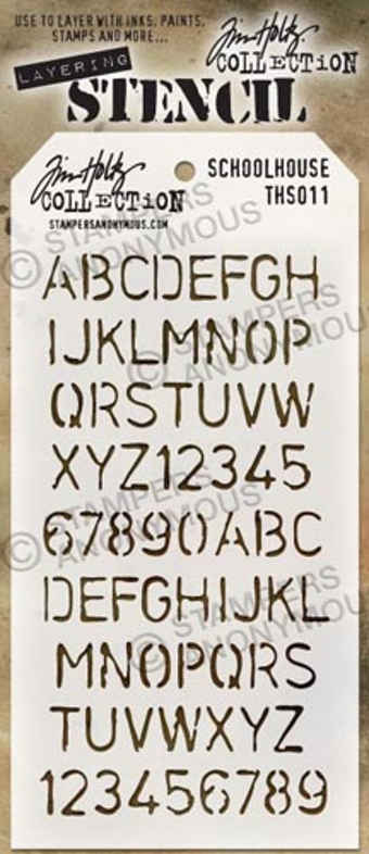 Tim Holtz - Layering Stencil - School House