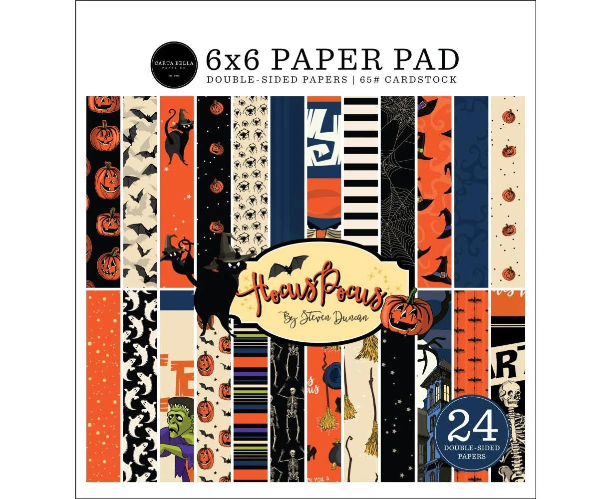 Carta Bella Double-Sided Paper Pad 6X6 - Hocus Pocus