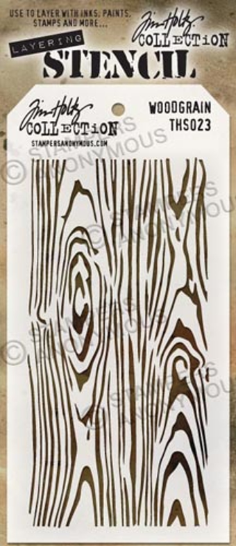 Tim Holtz - Layering Stencil - Woodgrain