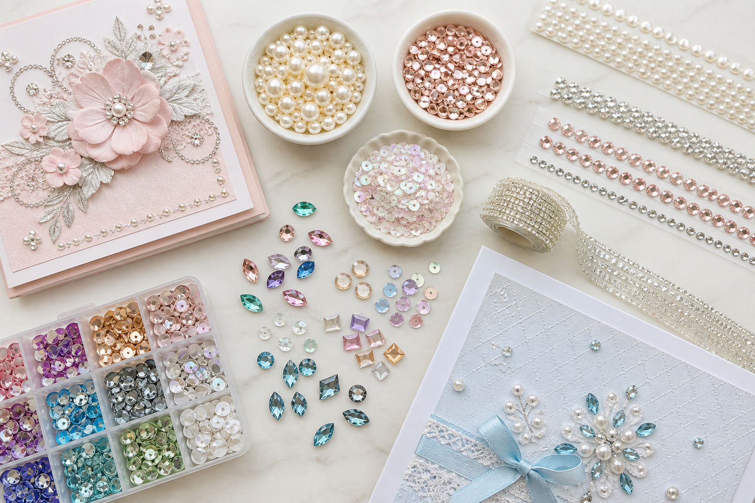 Bling, Rhinestones, Pearls & Gems