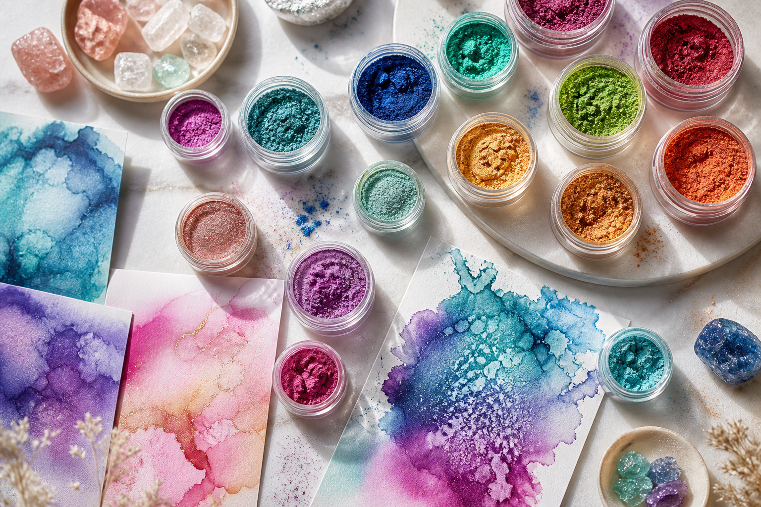 Pigment Powders, Mica & Colour Crystals