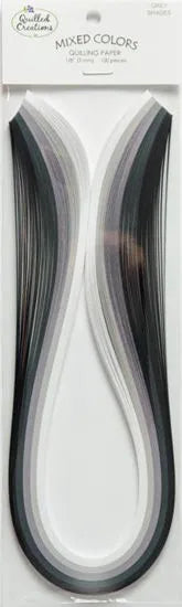 Quilled Creations Quilling Paper Mixed Colours - 3mm - Grays