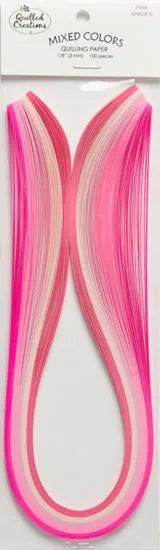 Quilled Creations Quilling Paper Mixed Colours - 3mm - Pinks