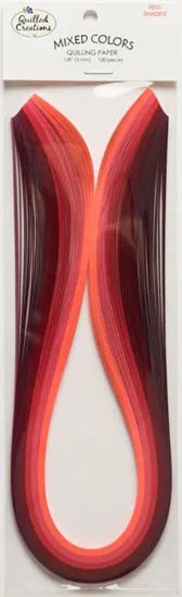 Quilled Creations Quilling Paper Mixed Colours - 3mm - Reds