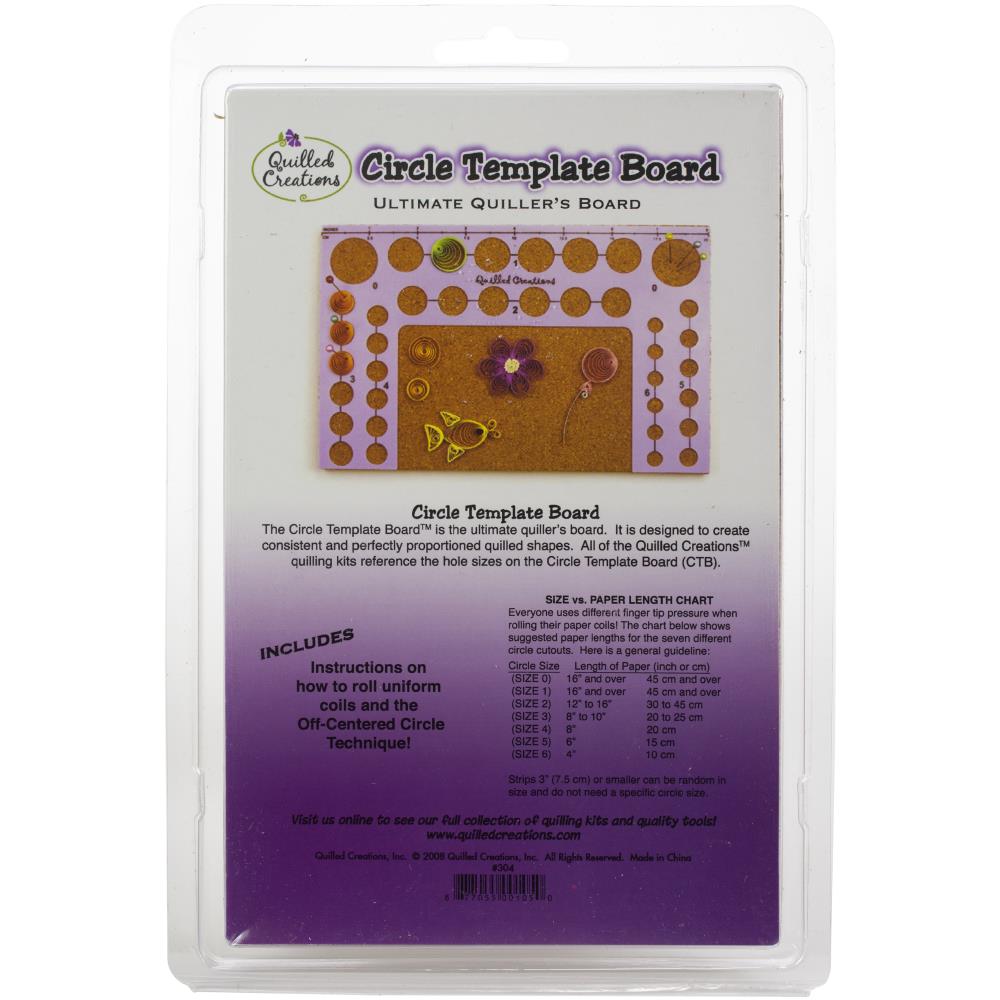 Quilled Creations Circle Template Board
