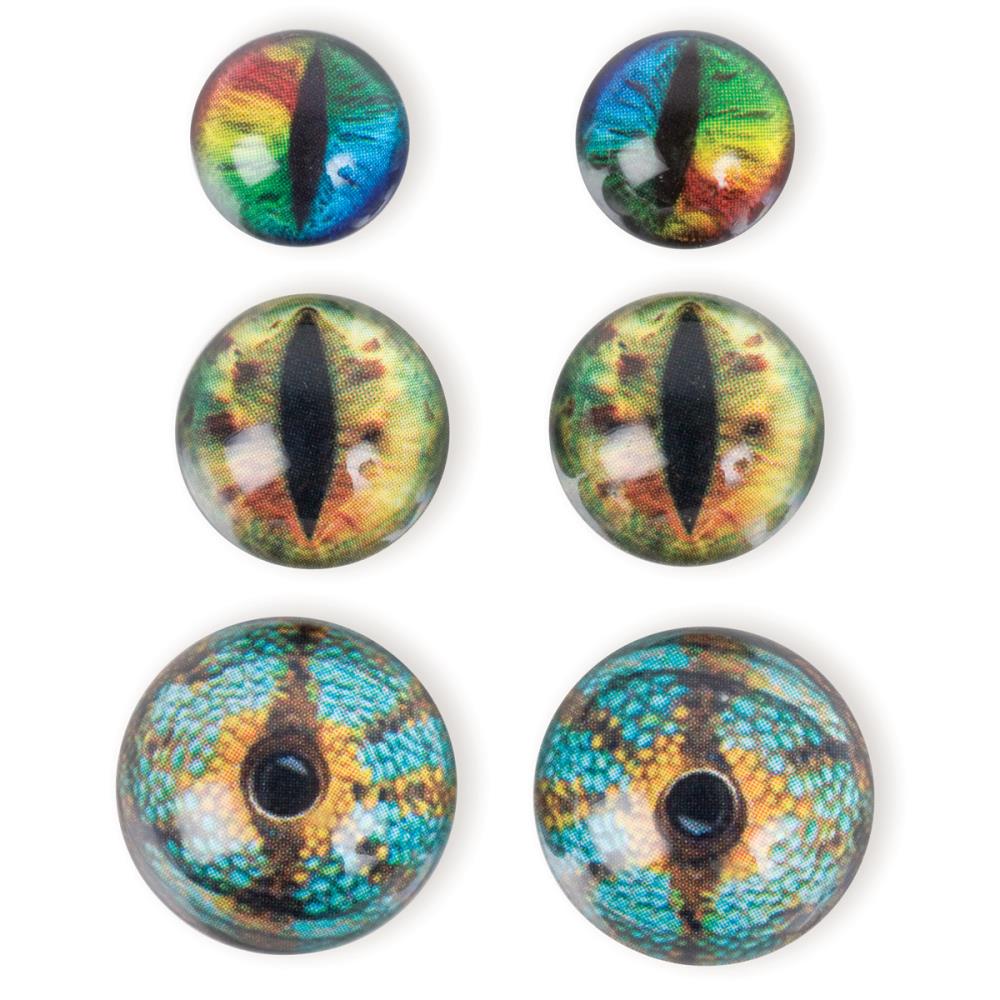 Solid Oak Steampunk Acrylic Accents - Dragon Eyes Brights