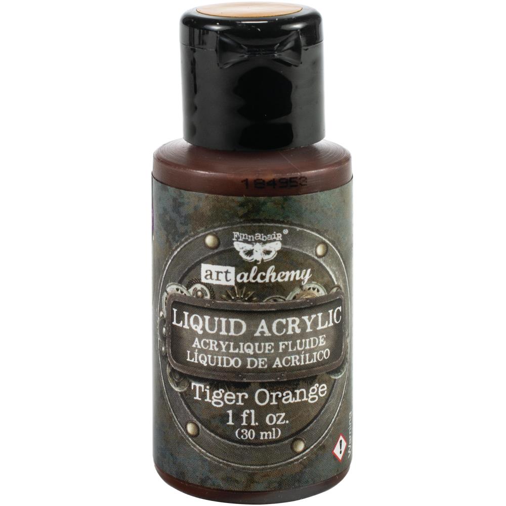 Finnabair Art Alchemy Acrylic Paint 30ml - Tiger Orange