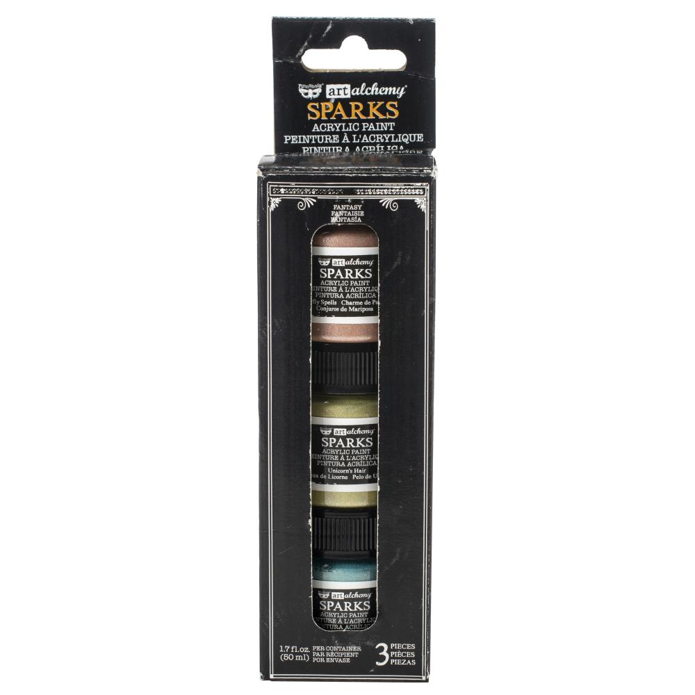 Finnabair Art Alchemy Sparks Acrylic Paint Set - Fantasy