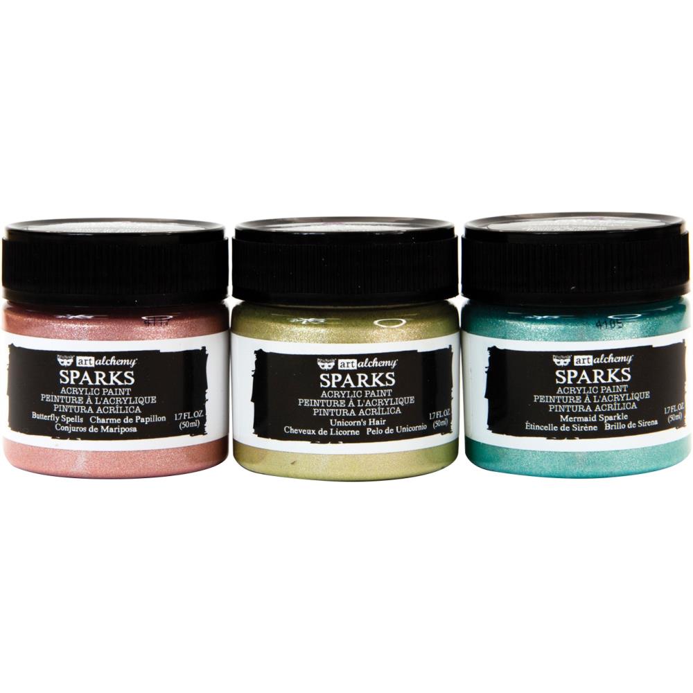 Finnabair Art Alchemy Sparks Acrylic Paint Set - Fantasy