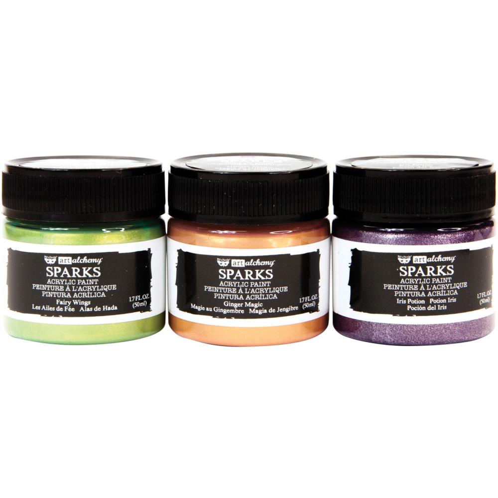 Finnabair Art Alchemy Sparks Acrylic Paint Set - Carnival