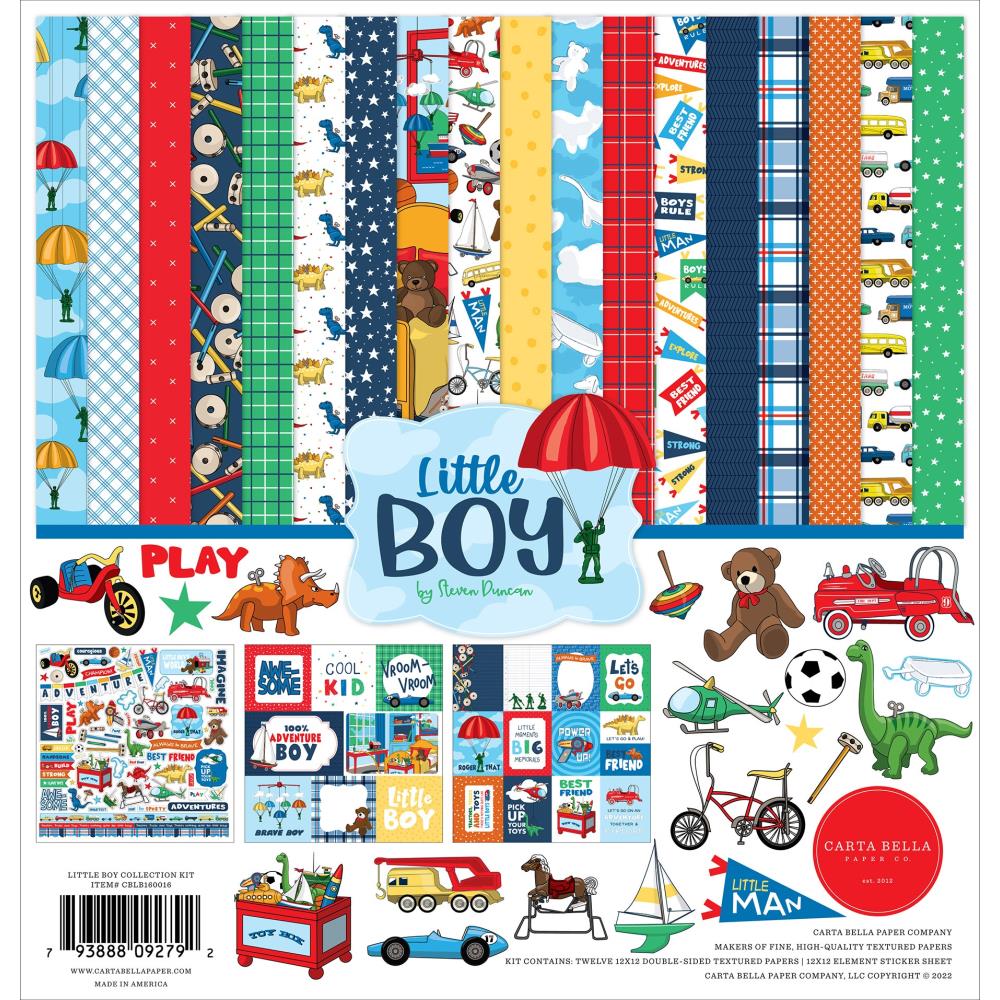 Carta Bella Collection Kit 12X12 - Little Boy