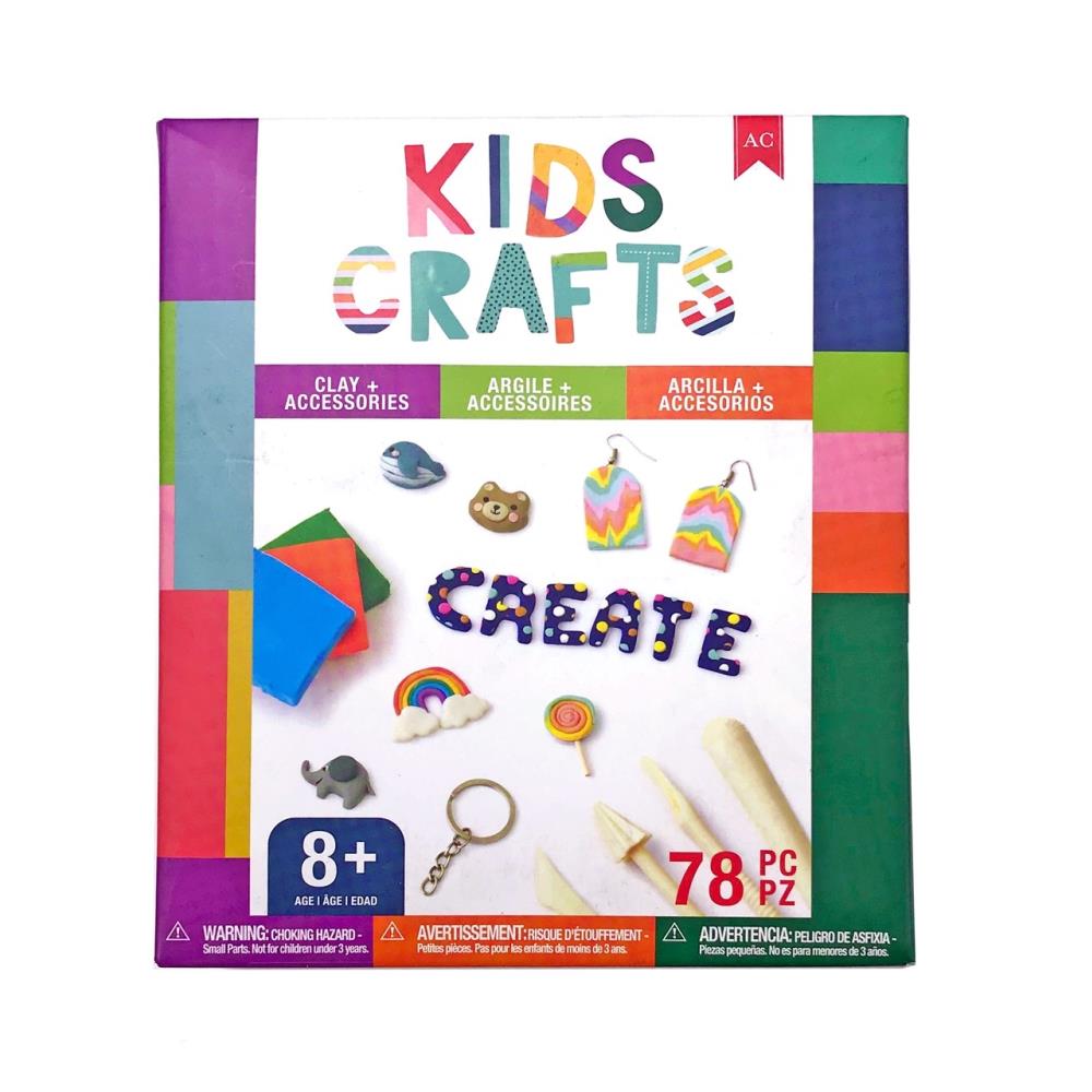 American Crafts Kids Oven Bake Clay Kit 78pcs