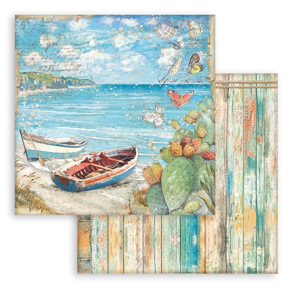 Stamperia Double-Sided Paper Pad - 12x12 - Blue Dream