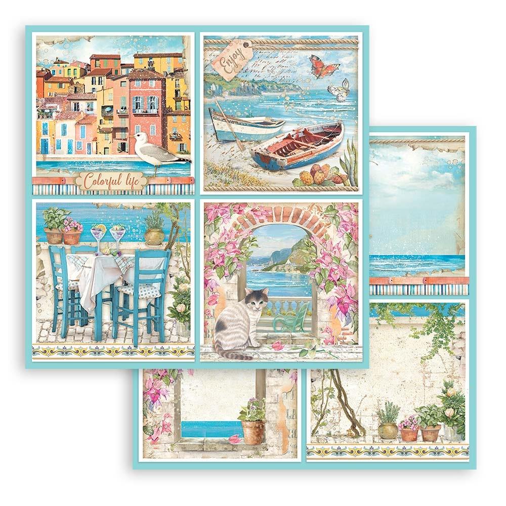 Stamperia Double-Sided Paper Pad - 12x12 - Blue Dream