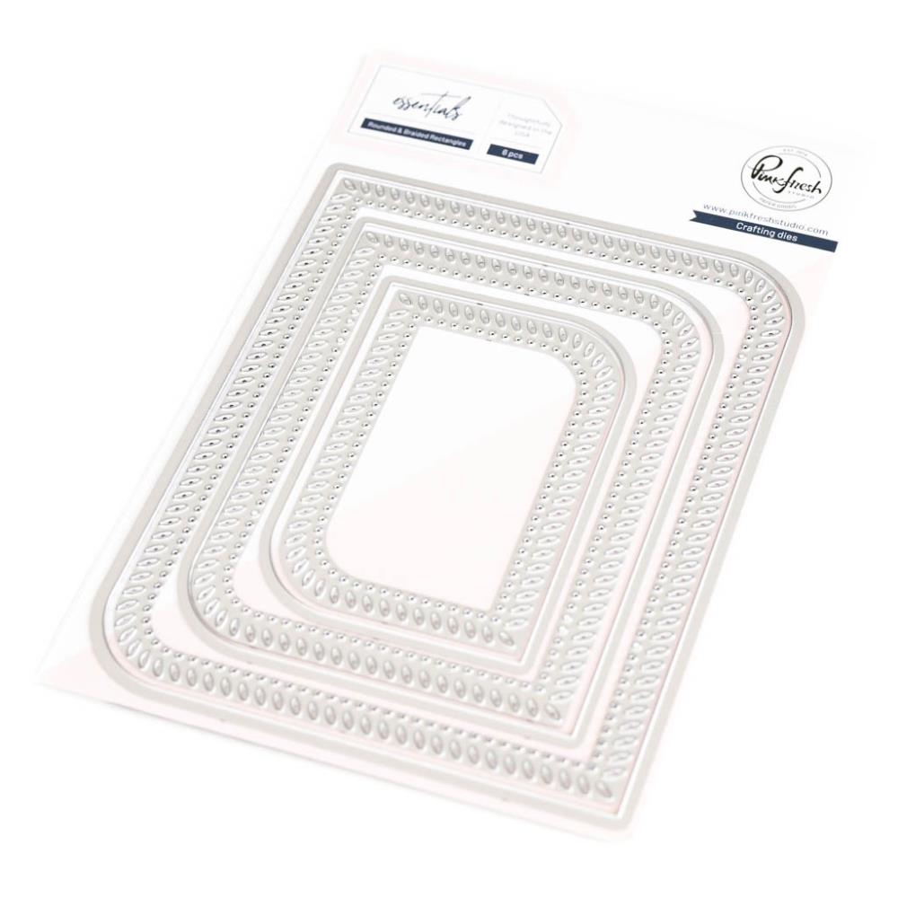 Pinkfresh Studio Die Essentials - Rounded & Braided Rectangle