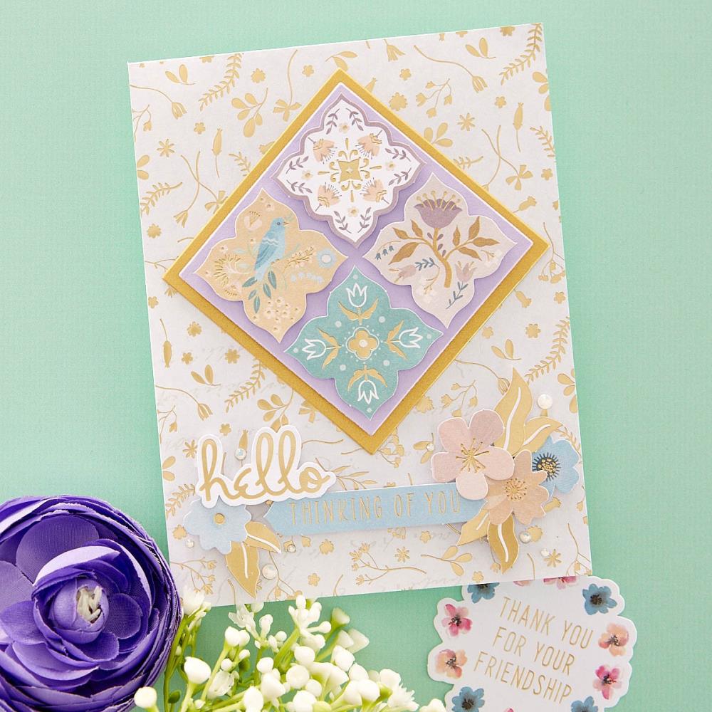 Spellbinders Paper Pad 6X6 - Floral Friendship