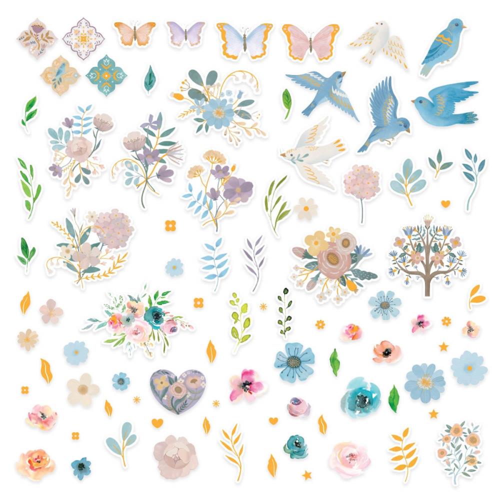 Spellbinders Printed Die-Cuts - Floral Friendship