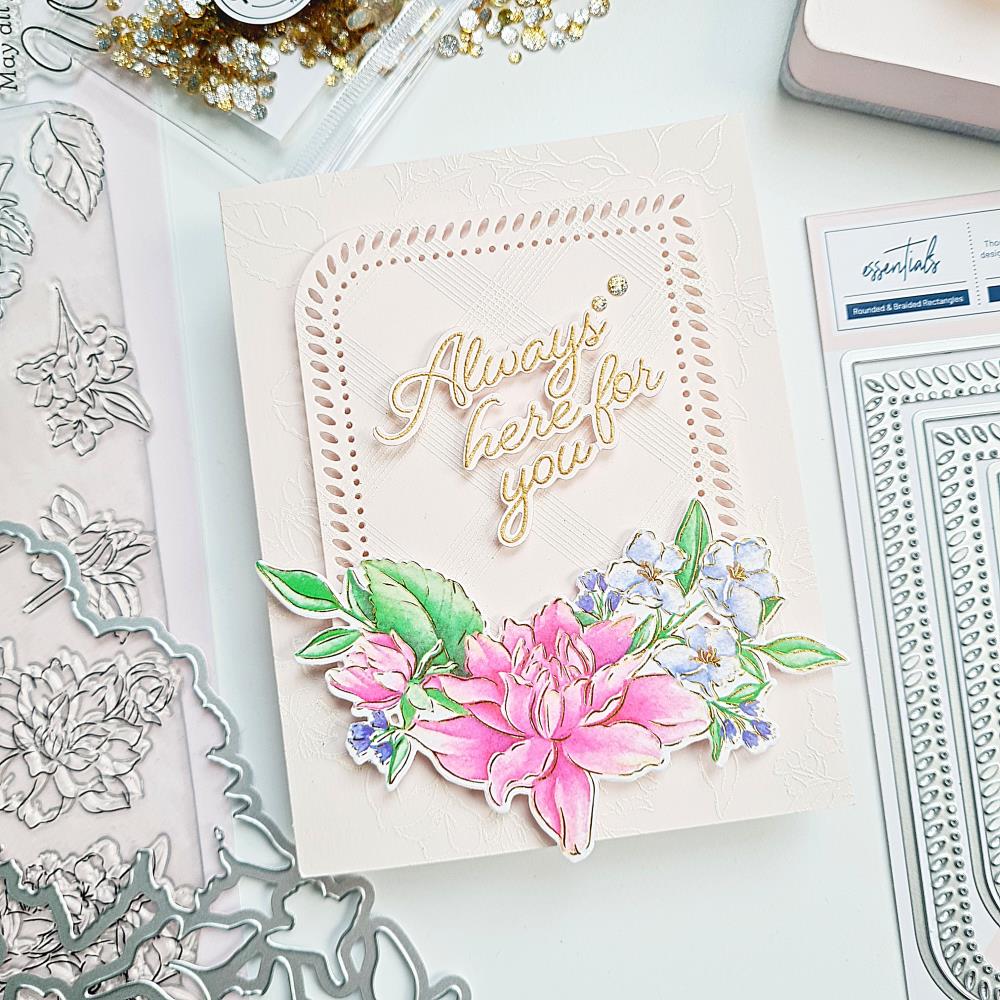 Pinkfresh Studio Die Essentials - Rounded & Braided Rectangle