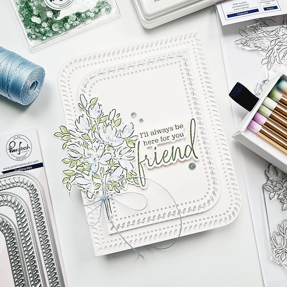 Pinkfresh Studio Die Essentials - Rounded & Braided Rectangle