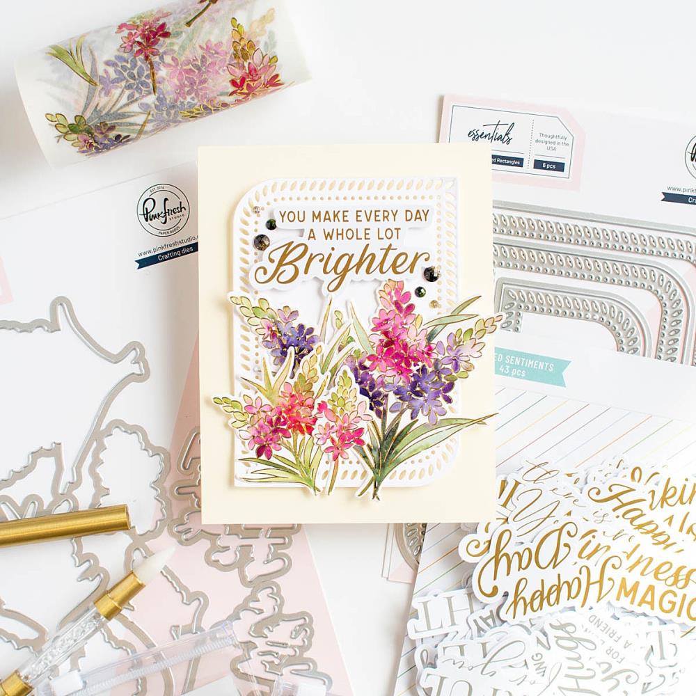 Pinkfresh Studio Die Essentials - Rounded & Braided Rectangle