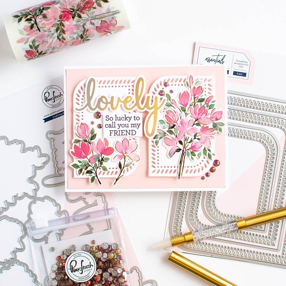 Pinkfresh Studio Die Essentials - Rounded & Braided Rectangle