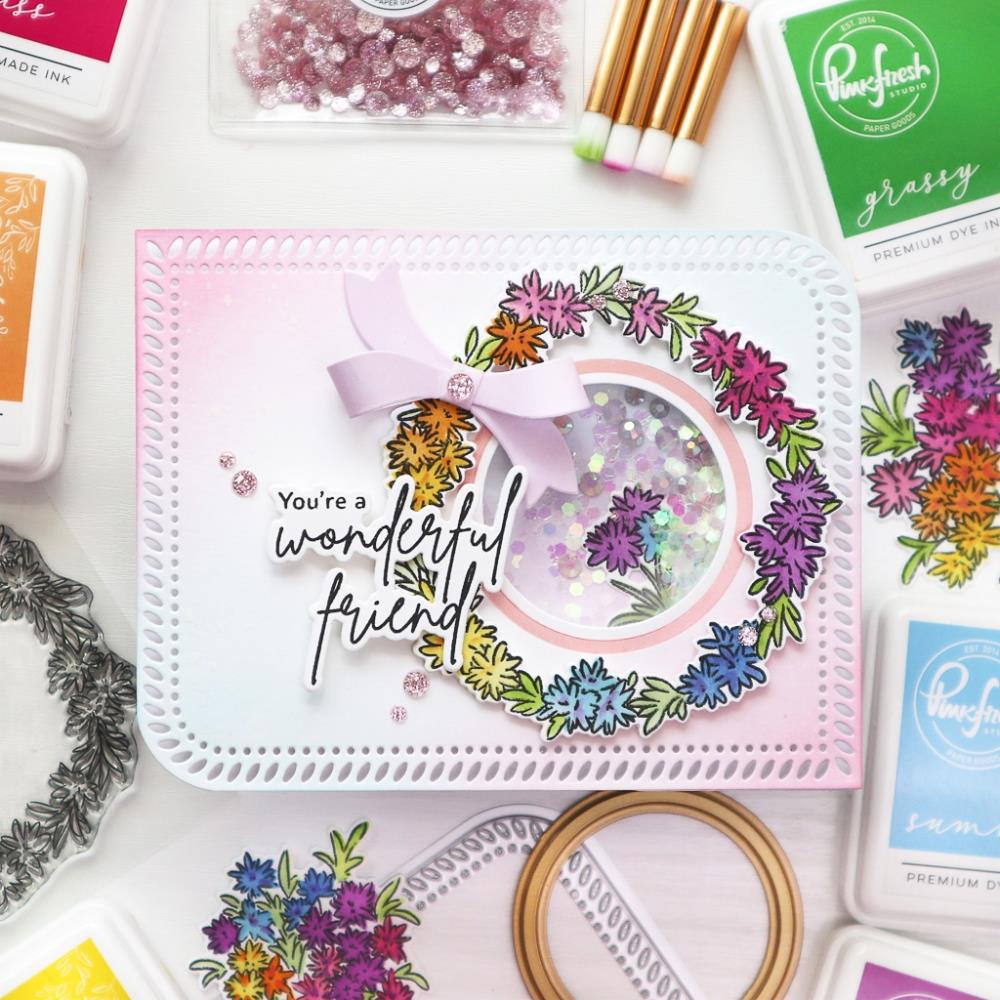 Pinkfresh Studio Die Essentials - Rounded & Braided Rectangle