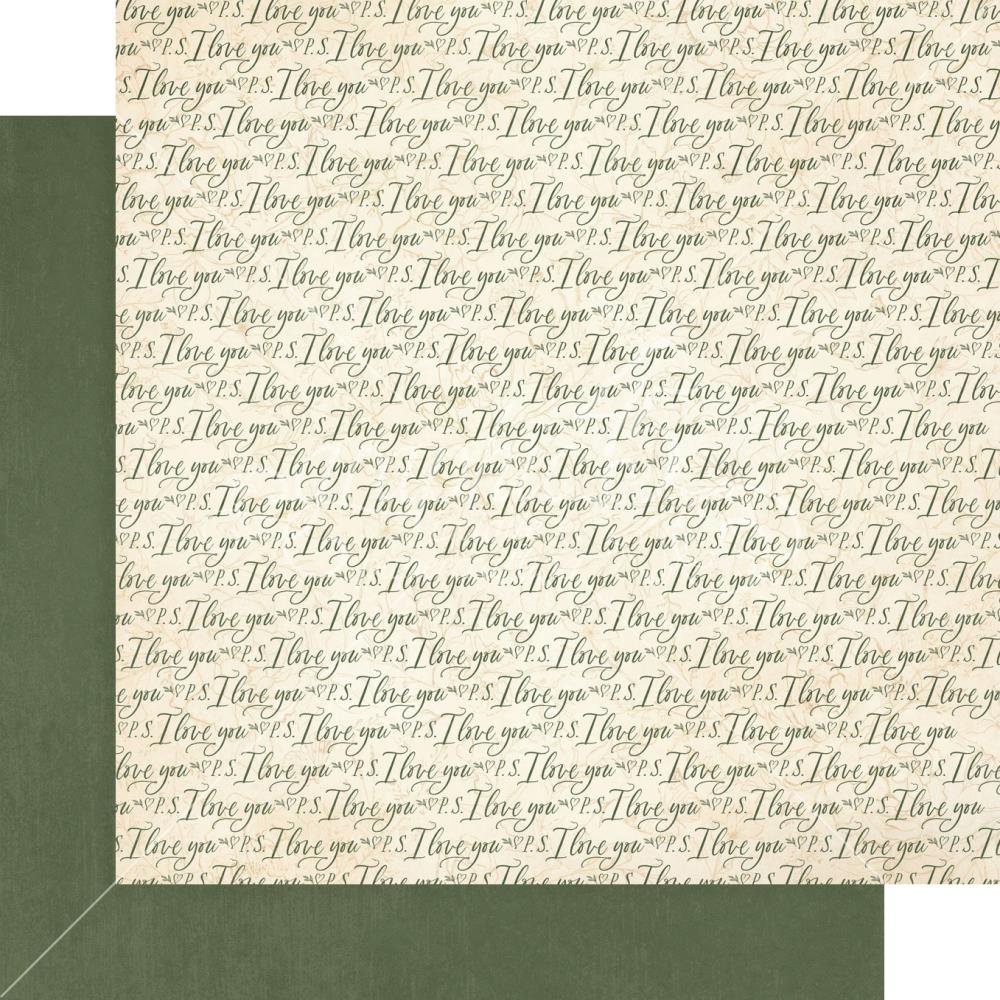 Graphic 45 - Patterns & Solids Double-Sided Paper Pad 12X12 - P.S. I Love You