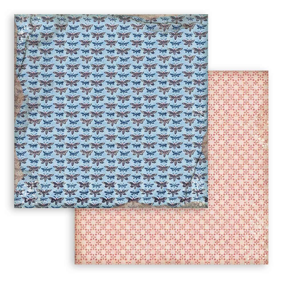 Stamperia Backgrounds Double-Sided Paper Pad 12x12 - Vintage Library