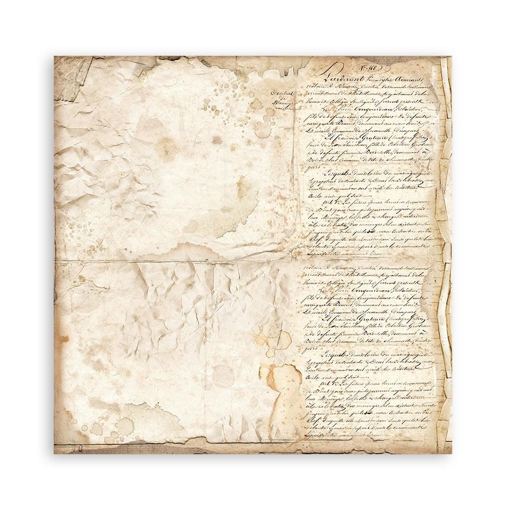Stamperia Backgrounds Double-Sided Paper Pad 12x12 - Vintage Library