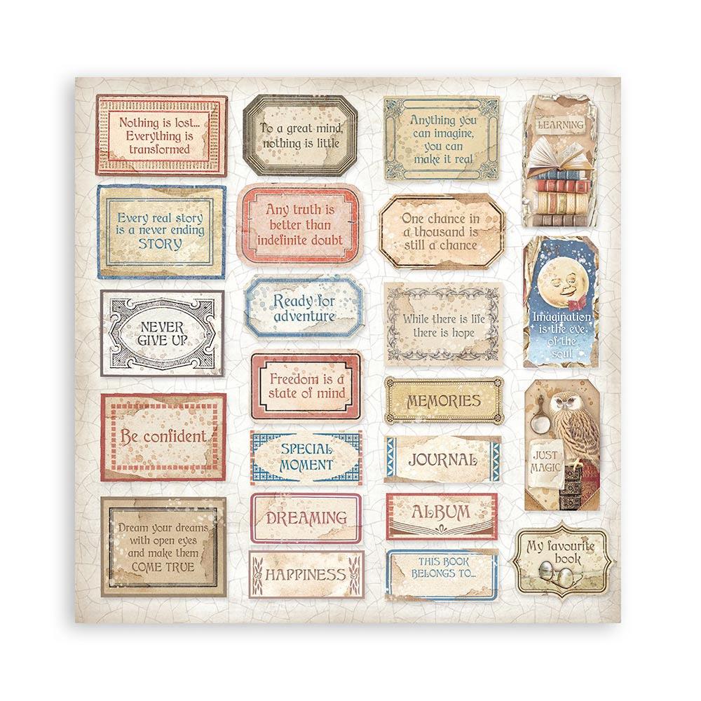 Stamperia Double-Sided Paper Pad 8x8 - Vintage Library